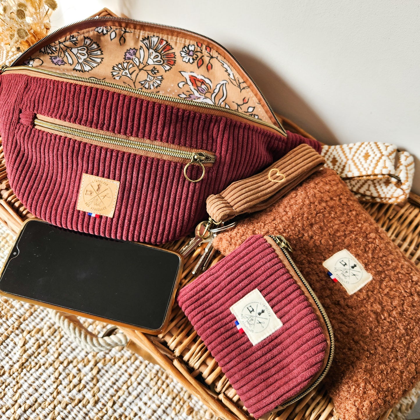 Pochette Plate S Teddy Toffee