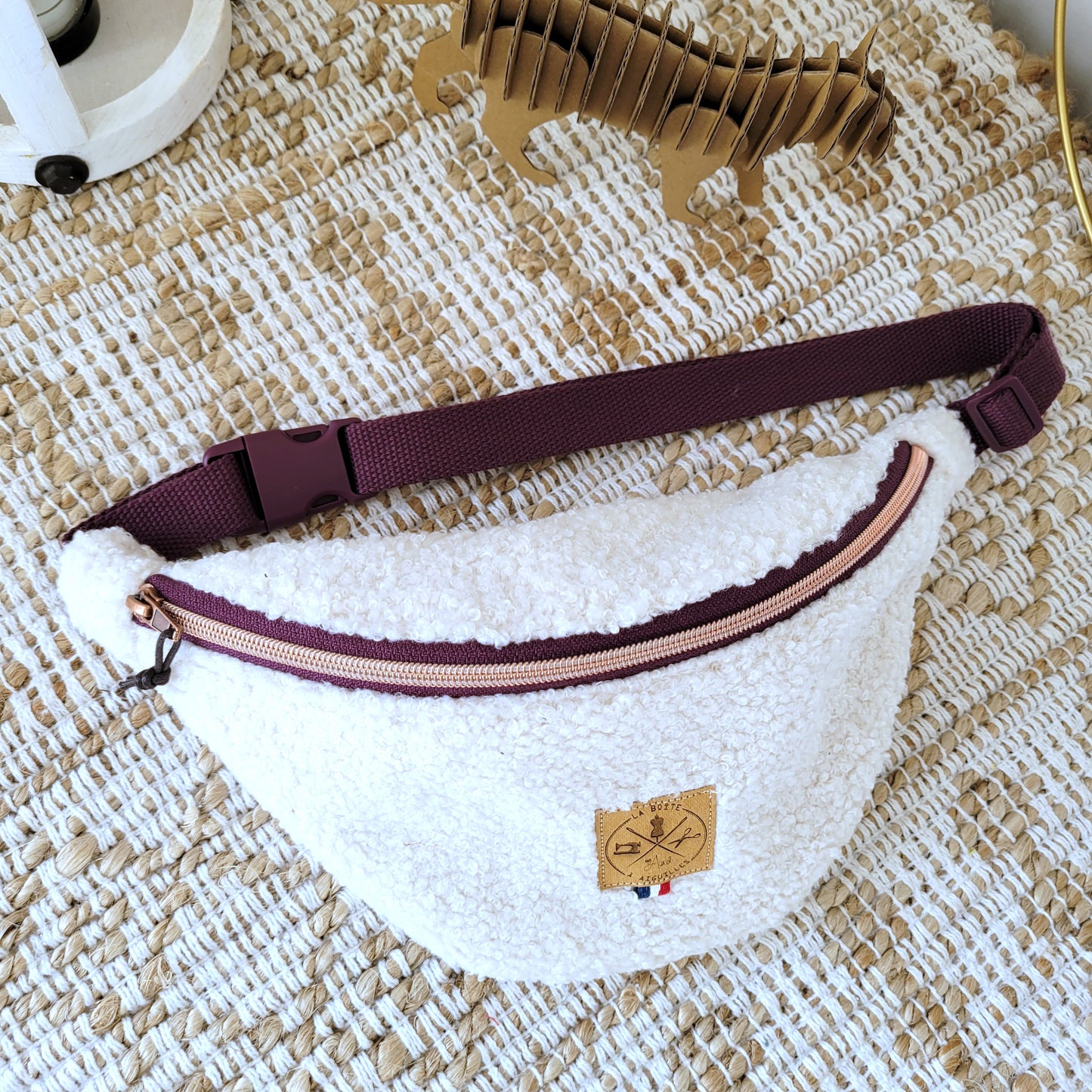 Banane Kids Teddy Ecru anse Violette