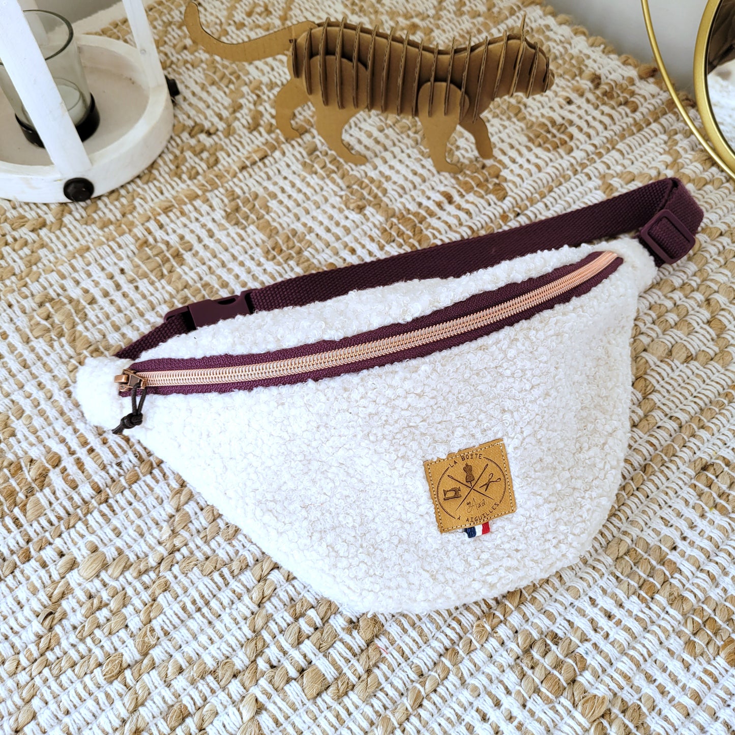 Banane Kids Teddy Ecru anse Violette