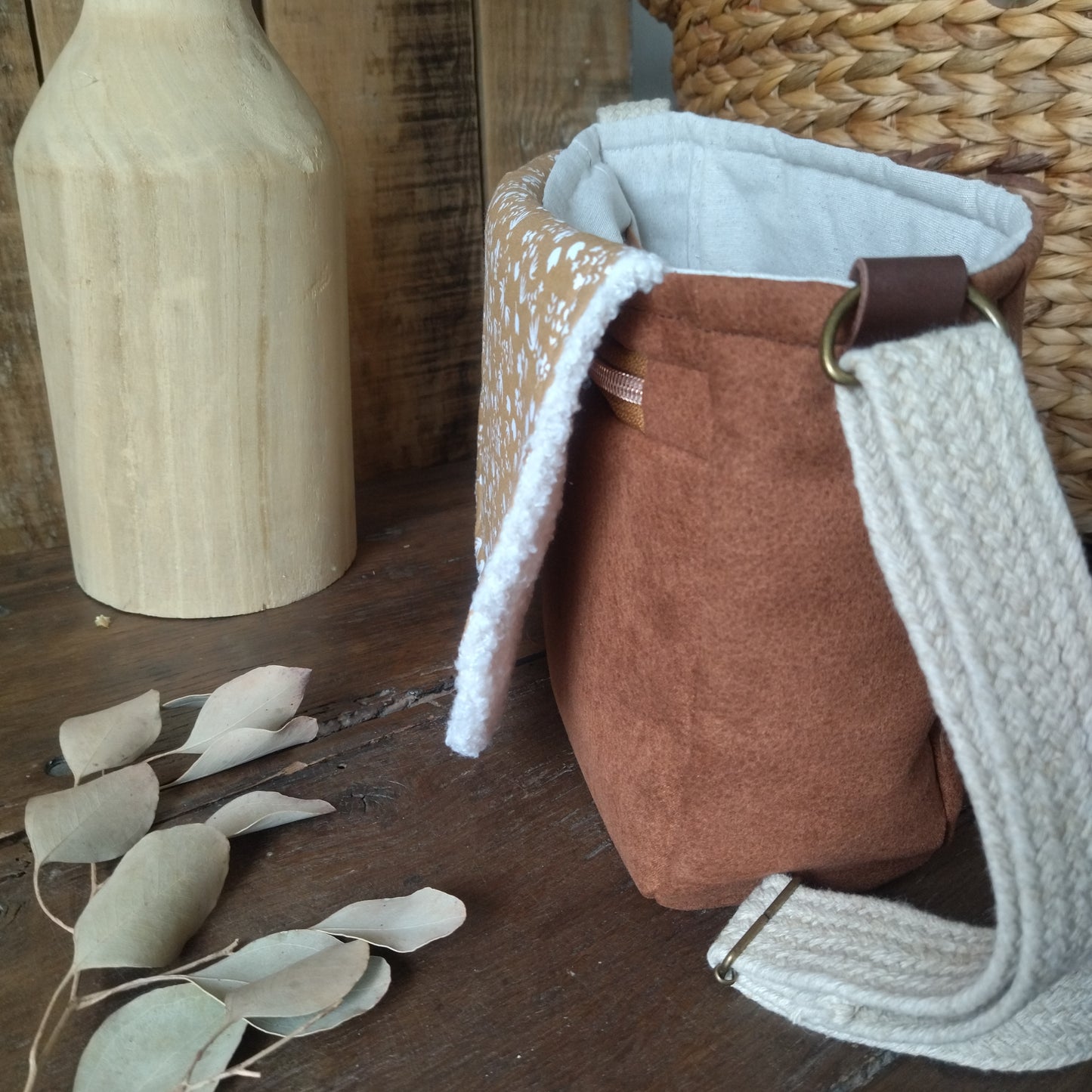 Sac Bandoulière Teddy Moka