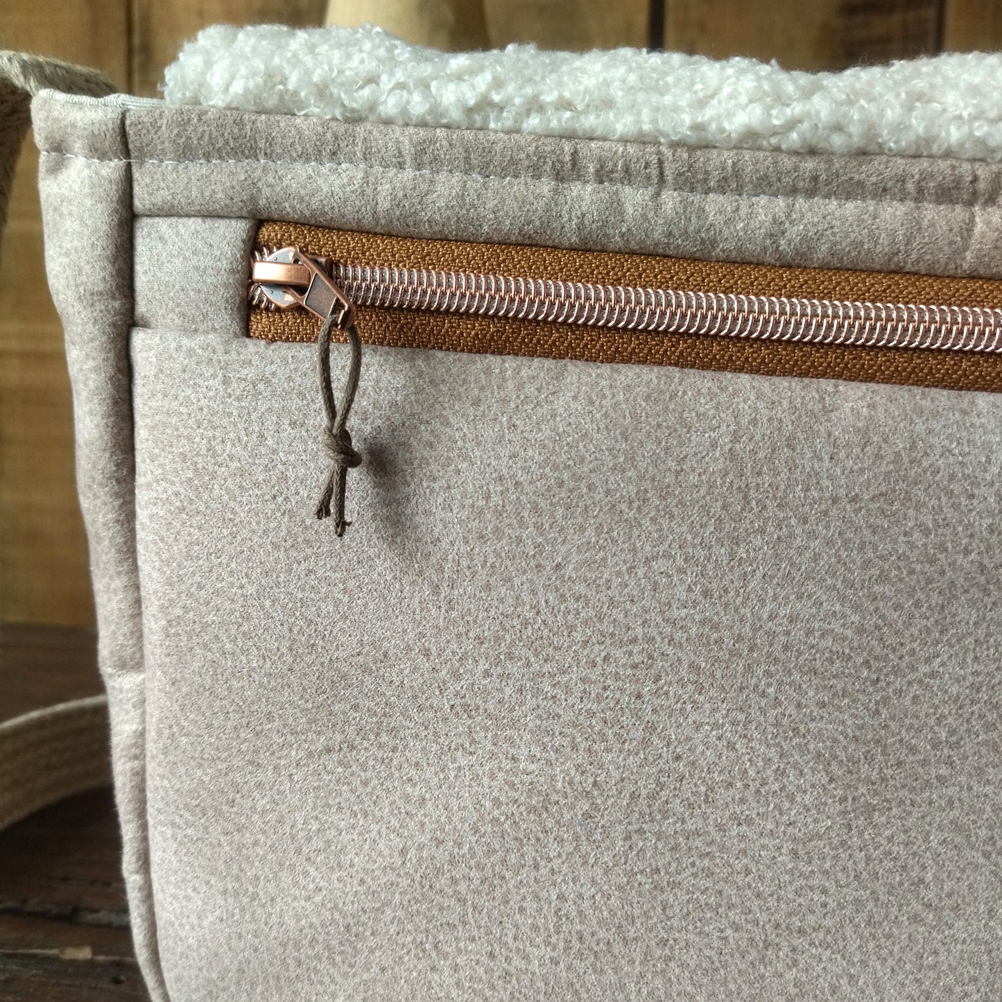 Sac Bandoulière Teddy Ecru