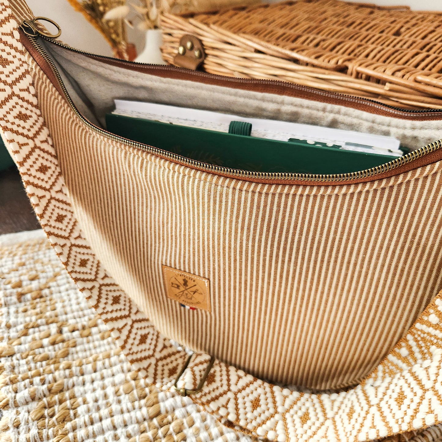 Sac Demi Lune M - à Motifs