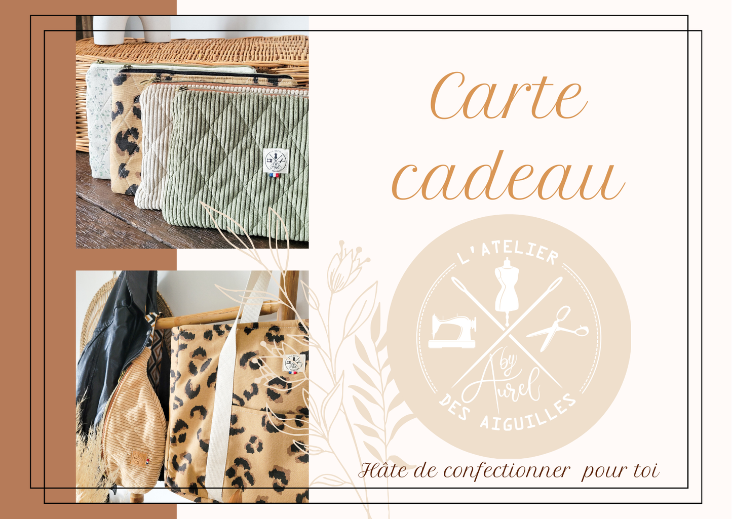 Carte Cadeau L'Atelier des Aiguilles