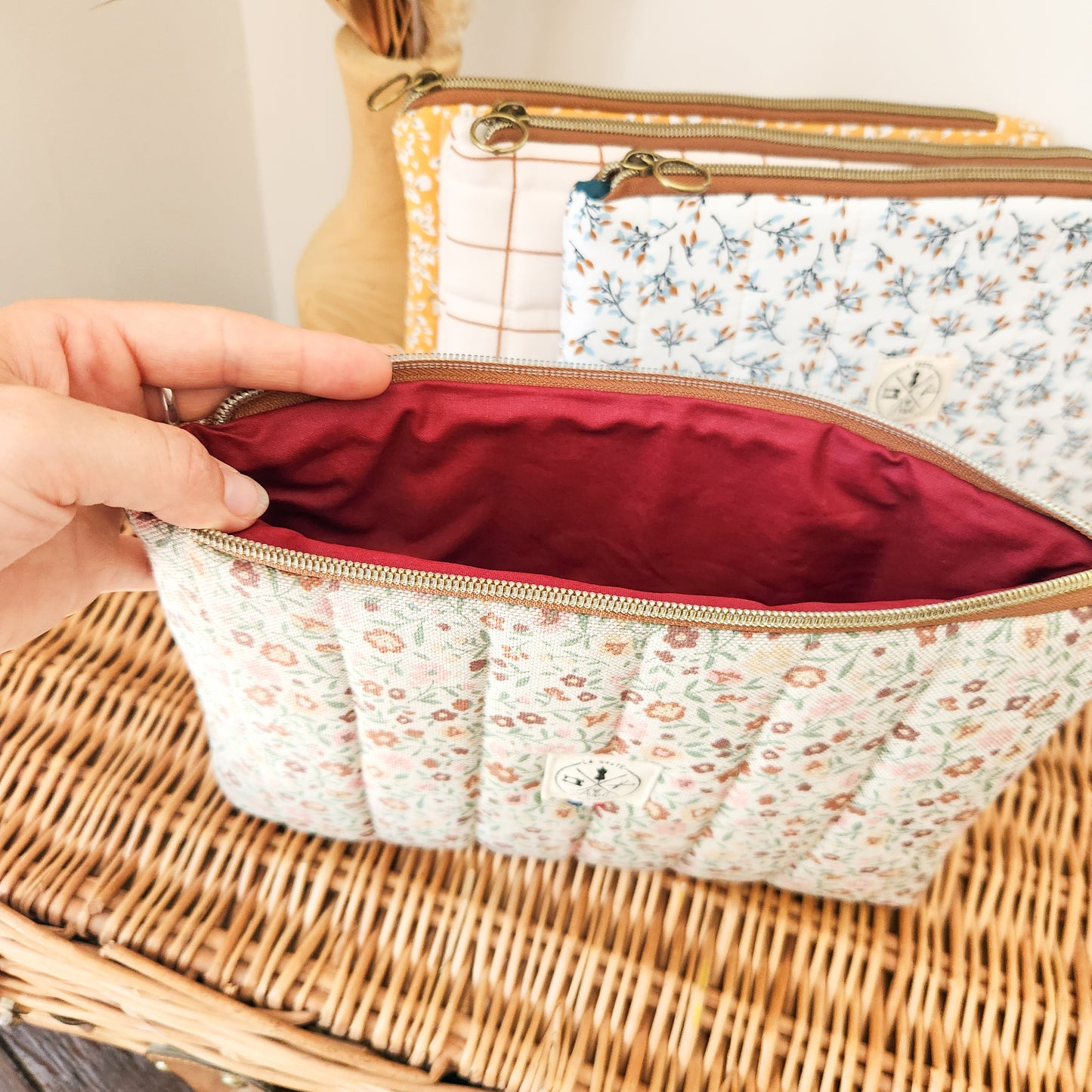 Pochette M Margot/ déperlant Bordeux