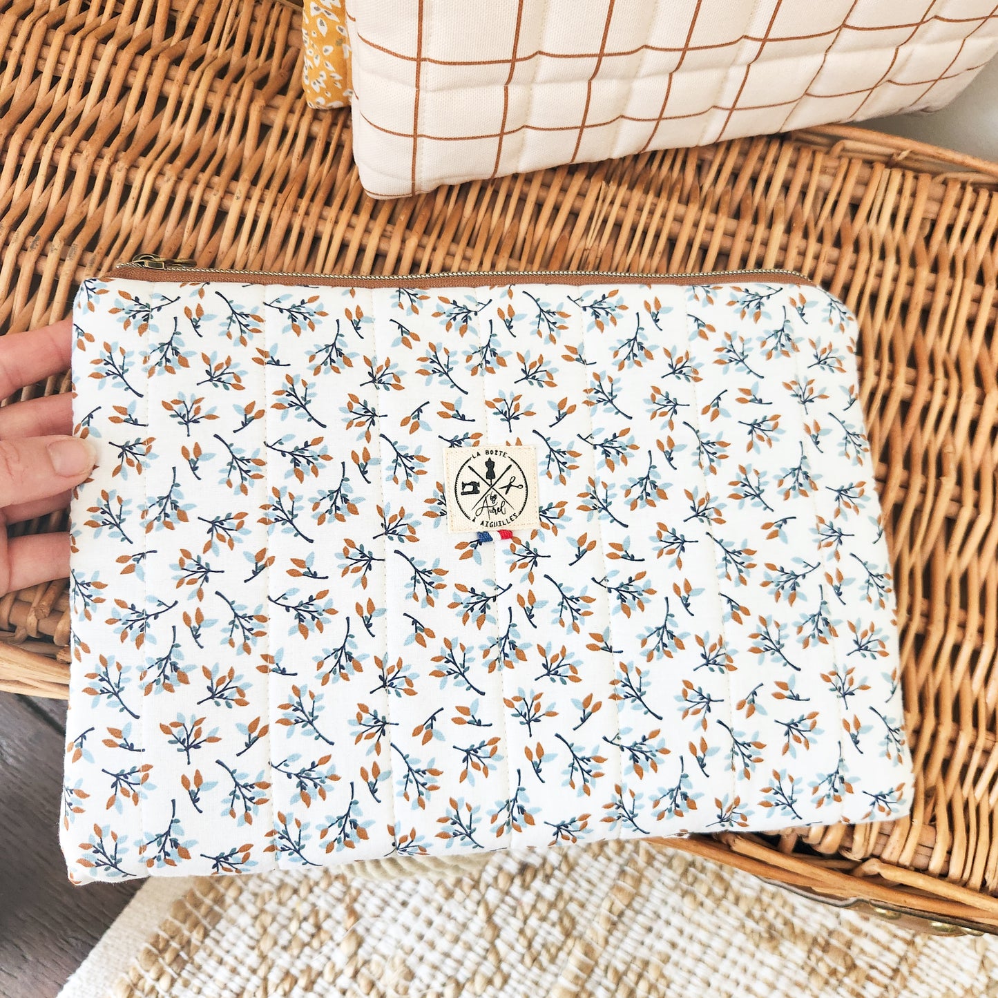 Pochette M Lola / déperlant Bleu