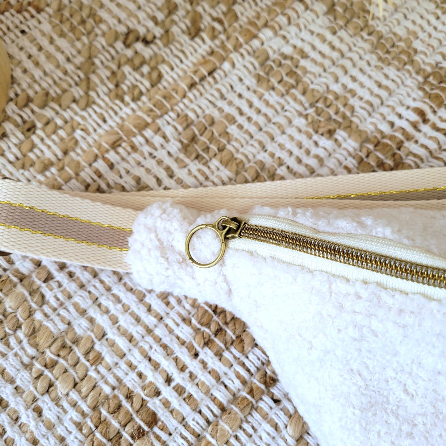 Sac Banane Teddy Ecru