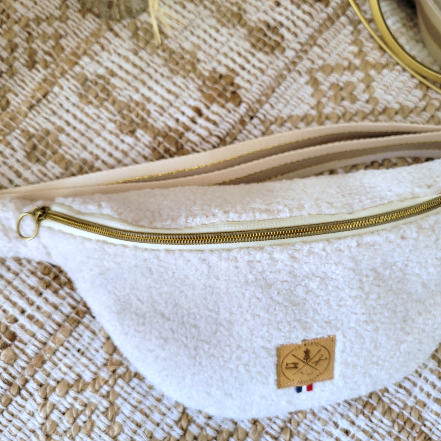Sac Banane Teddy Ecru