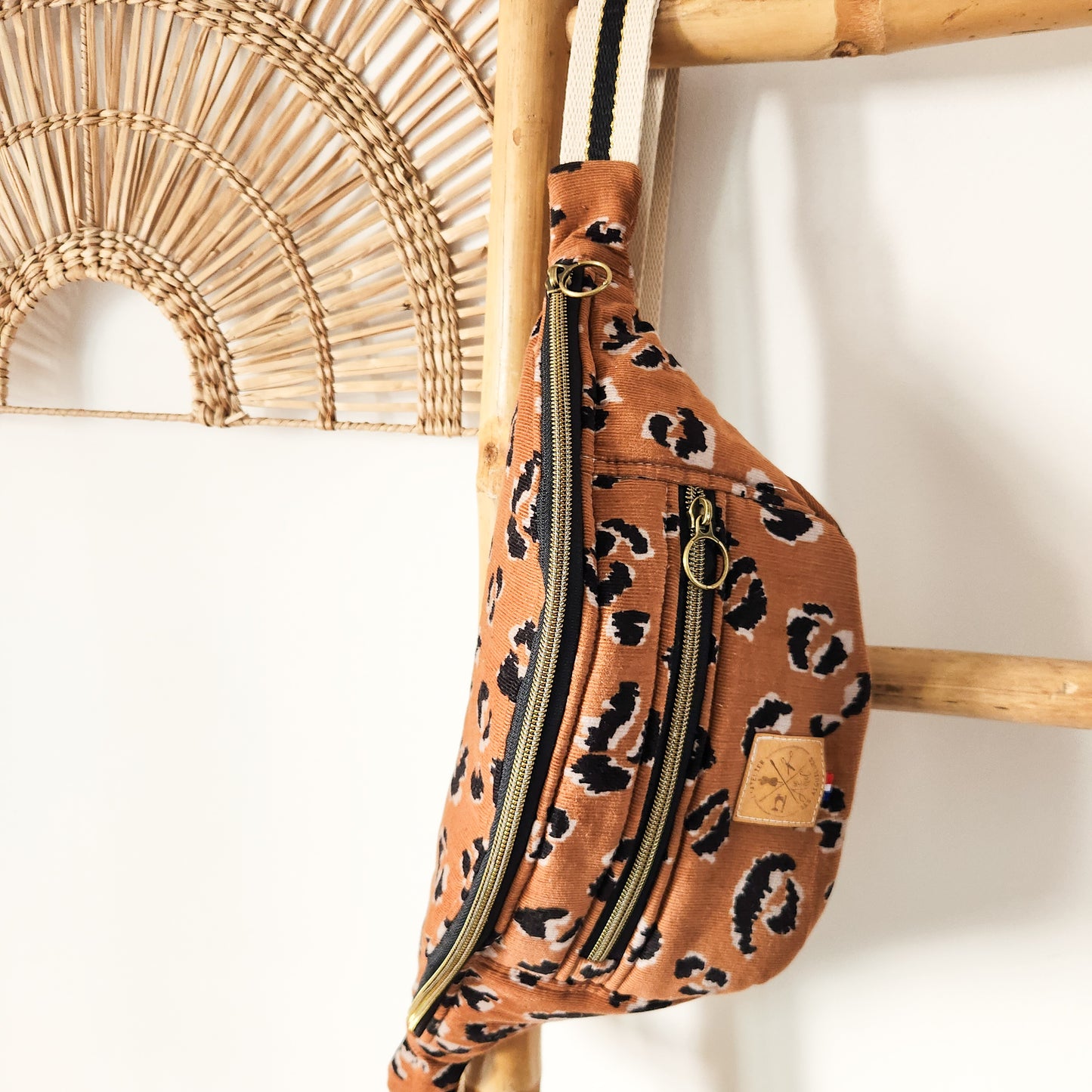 Banane Velours Léopard caramel