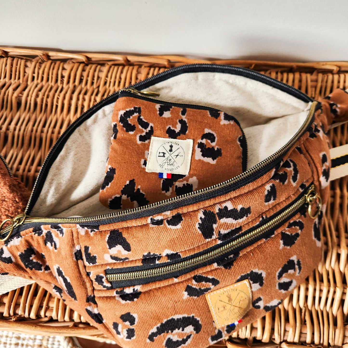 Banane Velours Léopard caramel