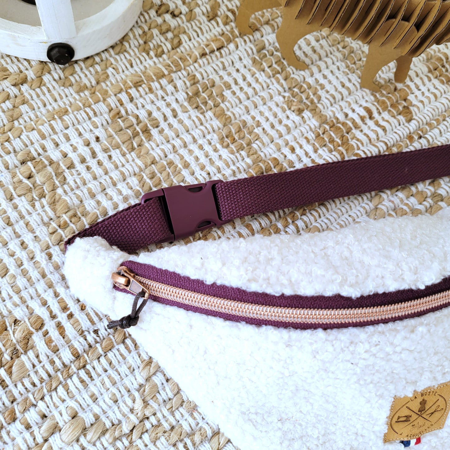 Banane Kids Teddy Ecru anse Violette