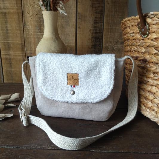 Sac Bandoulière Teddy Ecru
