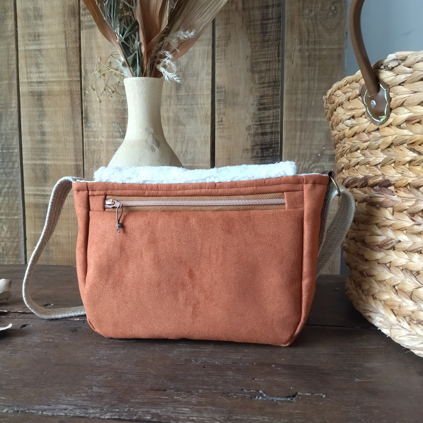Sac Bandoulière Teddy Rouille