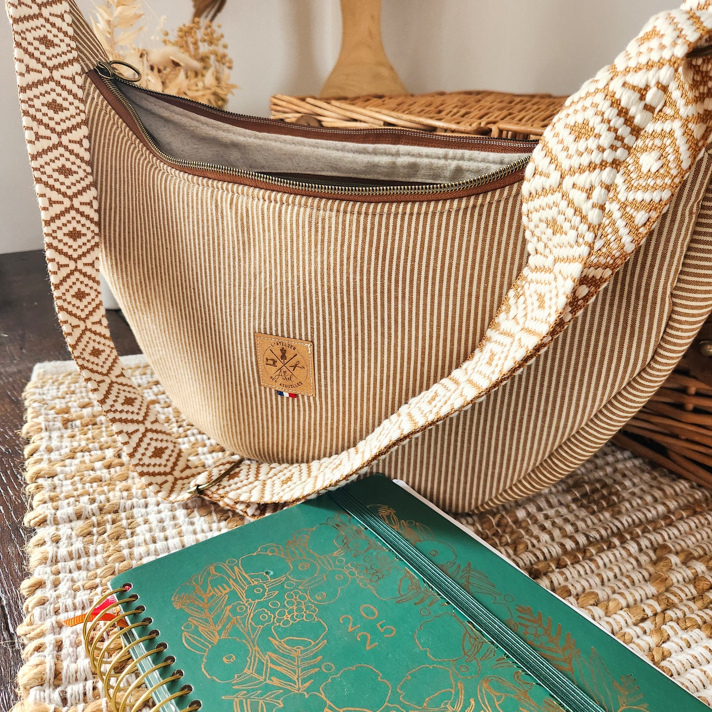 Sac Demi Lune M - à Motifs