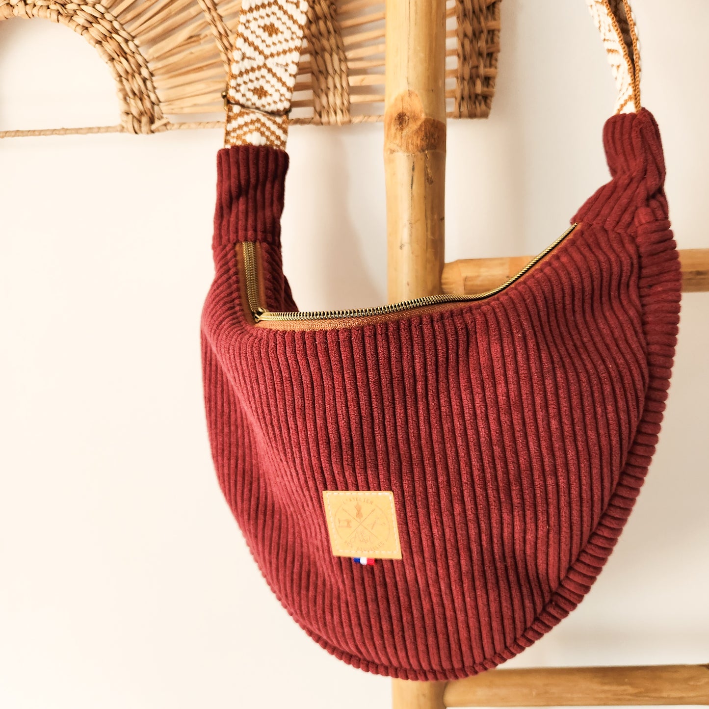 SAC DEMI LUNE S - Velours