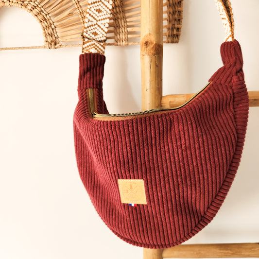 SAC DEMI LUNE S - Velours