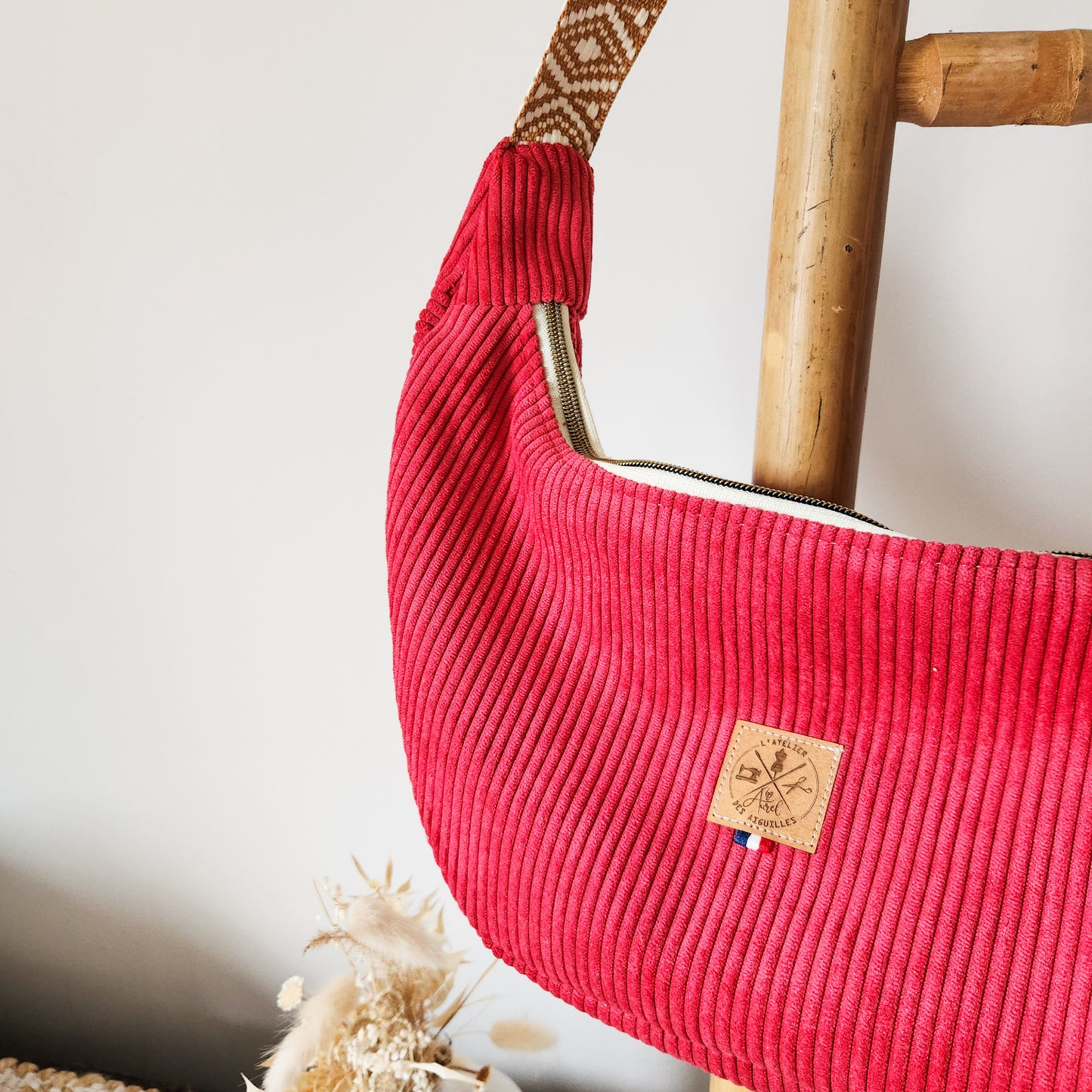 Sac Demi Lune M - Velours