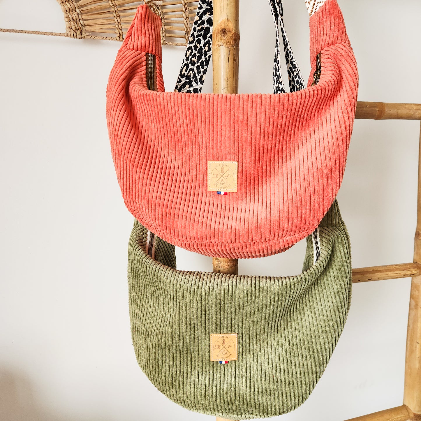 Sac Demi Lune M - Velours