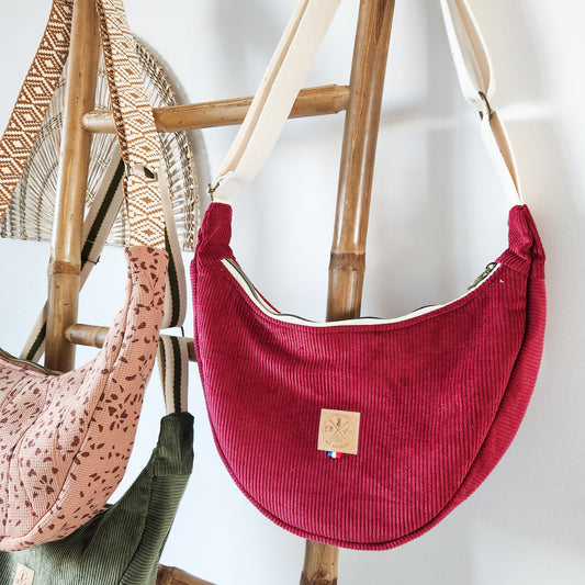 SAC DEMI LUNE S - Velours